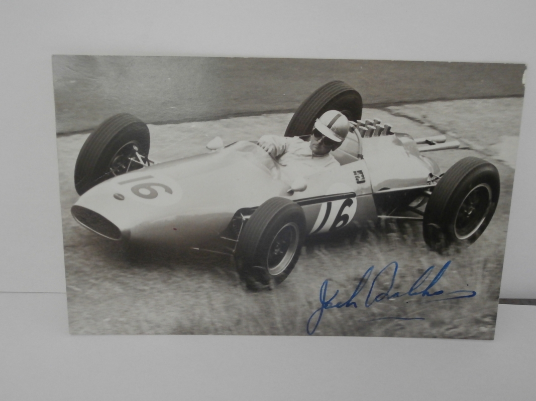 Jack Brabham original signature with original envelope